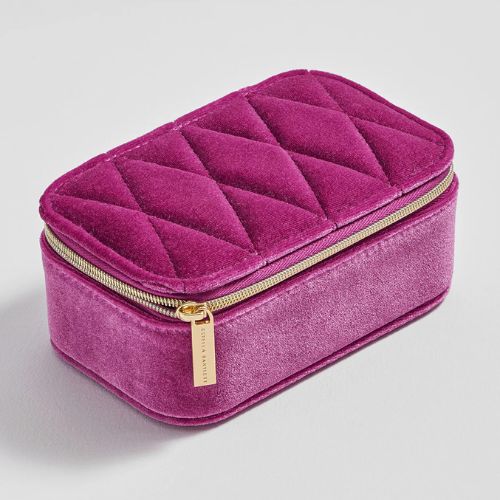 Quilted Lid Mini Jewellery Box - Prink