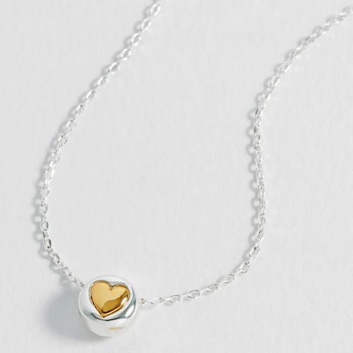 Heart Disc Bead Necklace