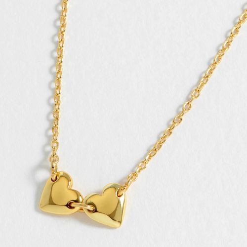 Connected Hearts Necklace - Gold