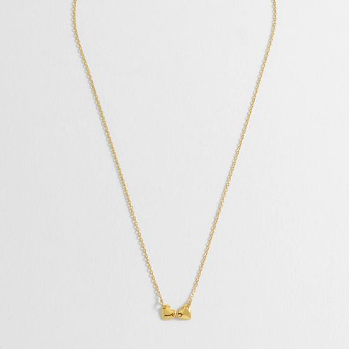 Connected Hearts Necklace - Gold