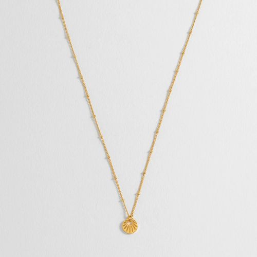 Sunburst Cutout Necklace - Gold