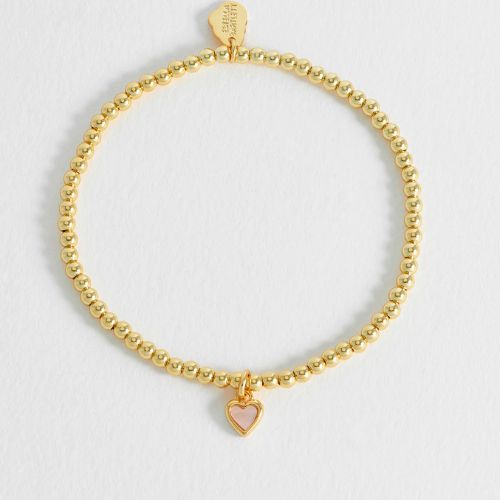 Pink Pearl Heart Bracelet