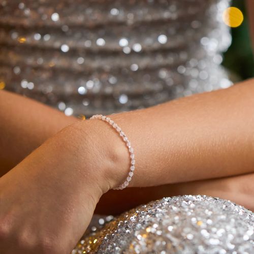 Wellness Rose Quartz Gemstone Amelia Bracelet