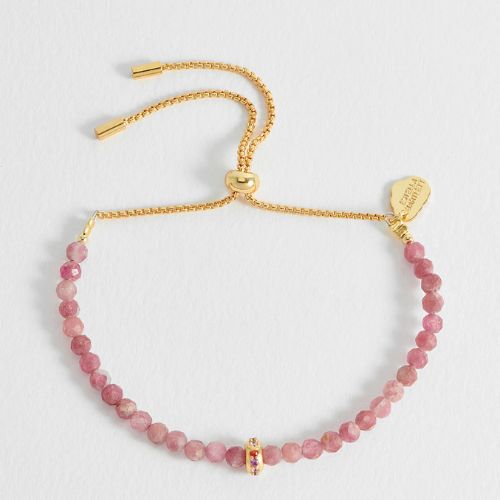 Pink Tourmaline CZ Disc Amelia Bracelet
