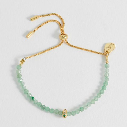 Green Aventurine CZ Disc Amelia Bracelet
