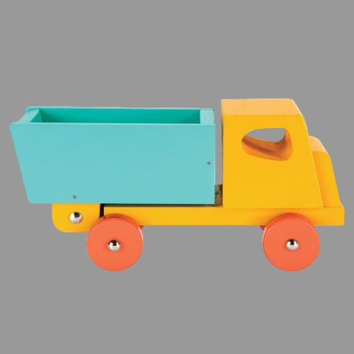 Yellow Lorry Dumper Truck