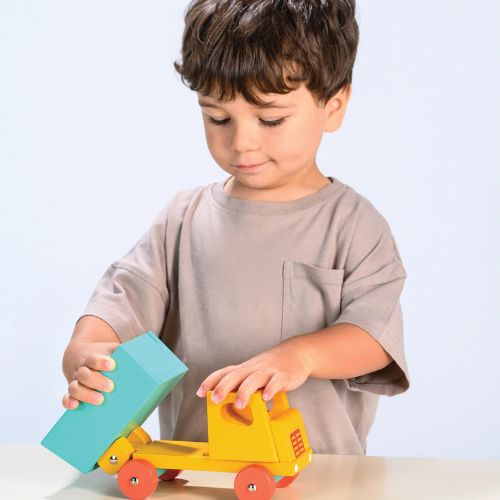 Yellow Lorry Dumper Truck