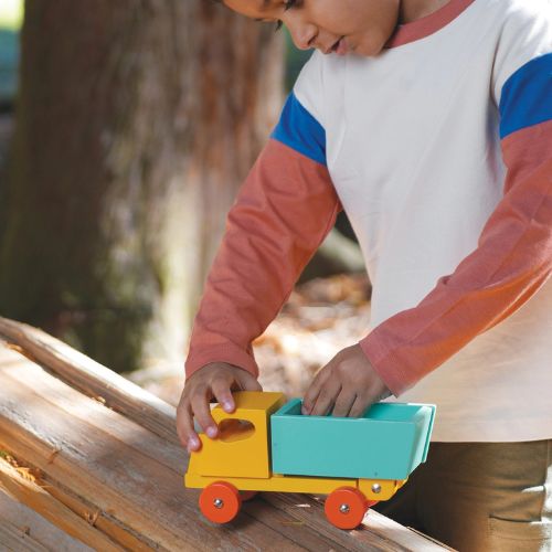 Yellow Lorry Dumper Truck