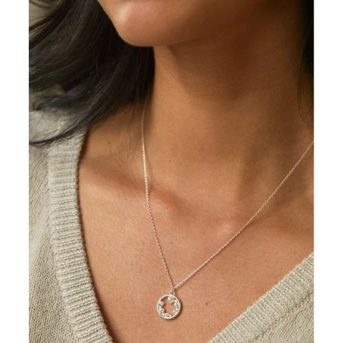 Estella Bartlett Circle Pearl & CZ Necklace