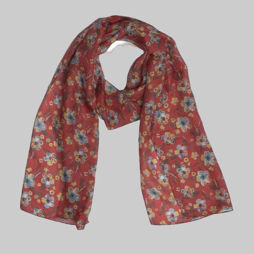 Silk Scarf - Albert Red