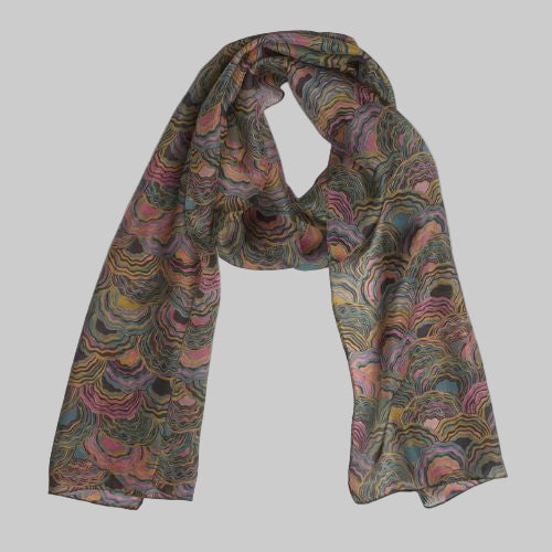Silk Scarf - Crystal Green