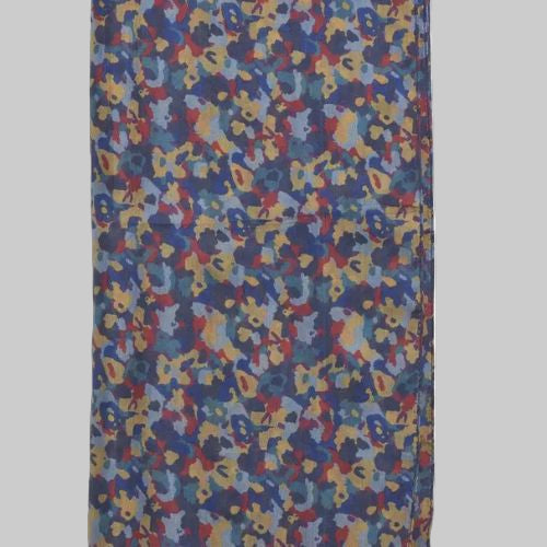 Silk Scarf - Droval Blue