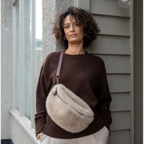 Fulham Sling Bag - Faux Fur