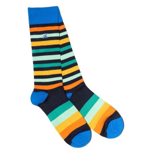 Bamboo Socks - Striped Gradient