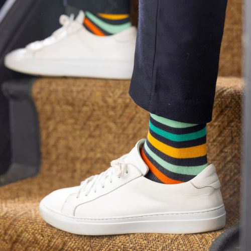 Bamboo Socks - Striped Gradient