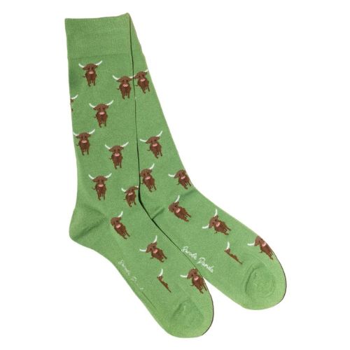 Bamboo Socks - Highland Cow