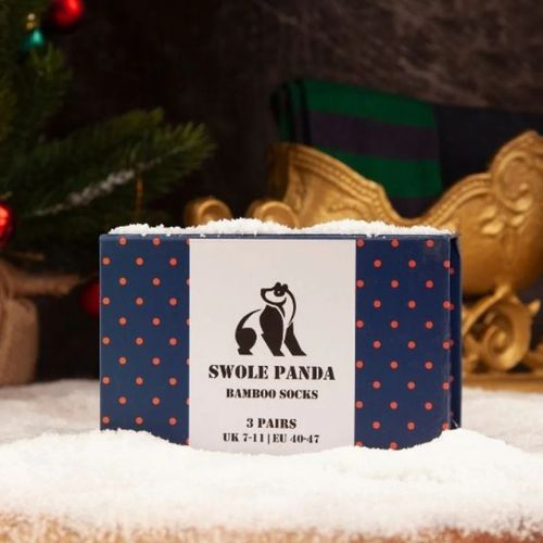 Bamboo Socks - Orange & Blue Sock Box