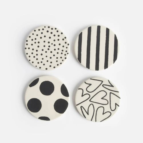 Mono Pattern Coasters