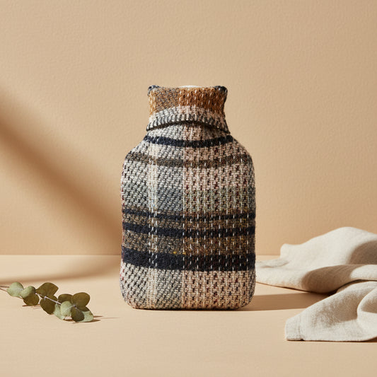 Random Recycled Wool Hot Water Bottle - Assorted Colours
