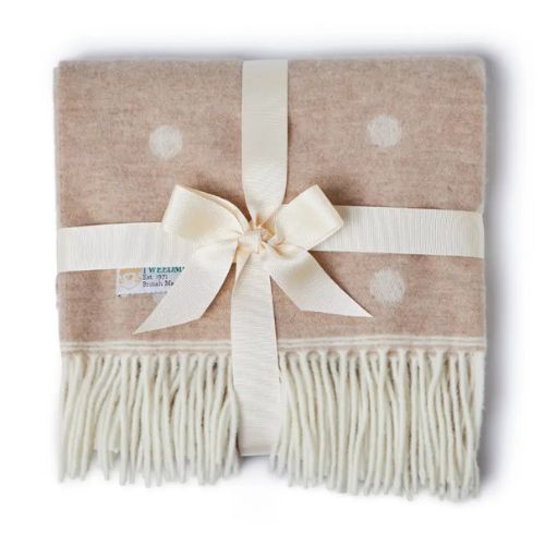 Merino Wool Spot Baby Blanket