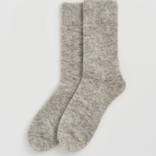 Correct Grey Ultra Soft Alpaca Bed Socks
