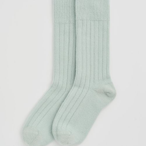 Winter Mint Merino Bed Socks