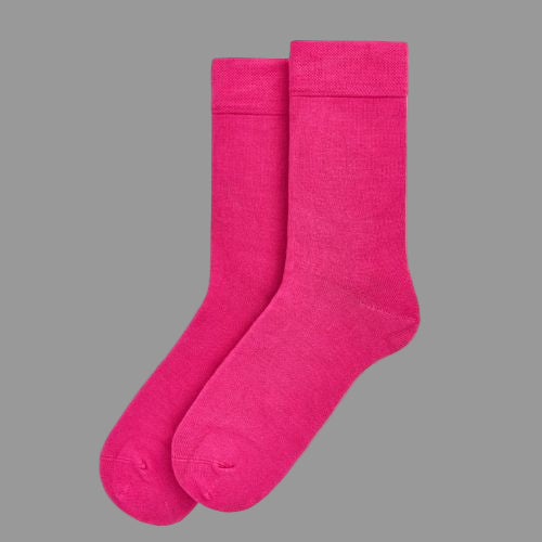 Dahlia Pink Bamboo Socks