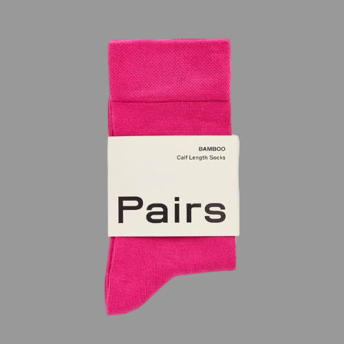 Dahlia Pink Bamboo Socks