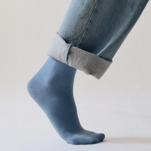 Morning Blue Bamboo Socks