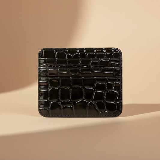 Patent Card Holder - Black