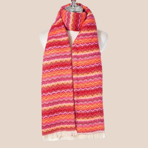 Patterned Scarf - Wild Orchid