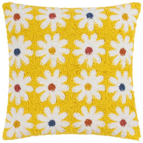 Daisy New Knitted Cushion Mellow Yellow