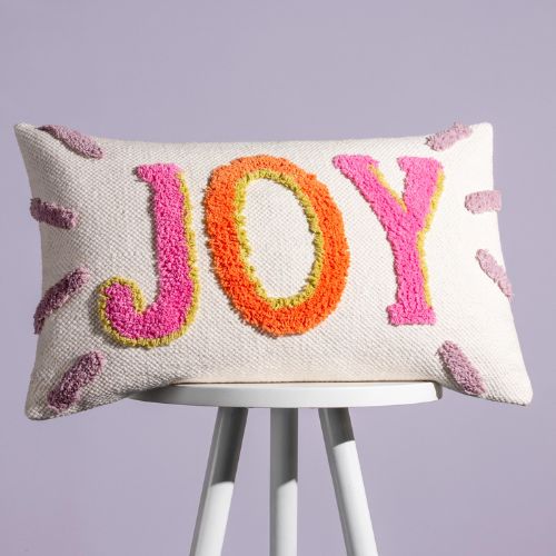 Joy Tufted Cushion Pink