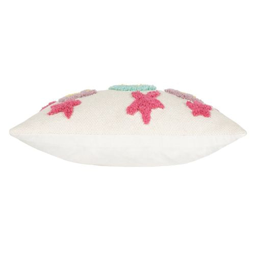 Pop Cotton Tufted Cushion - Fuchsia