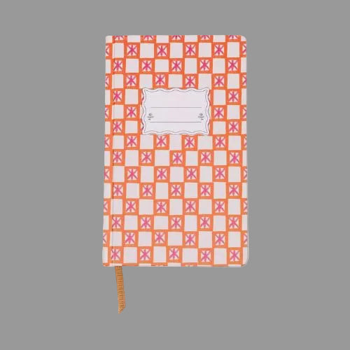 Tulip Journal - Orange Check