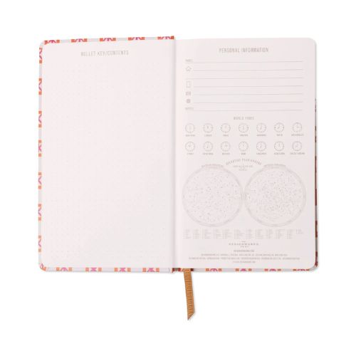 Tulip Journal - Orange Check