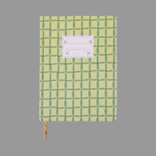 Tulip Jumbo Journal - Green Lattice