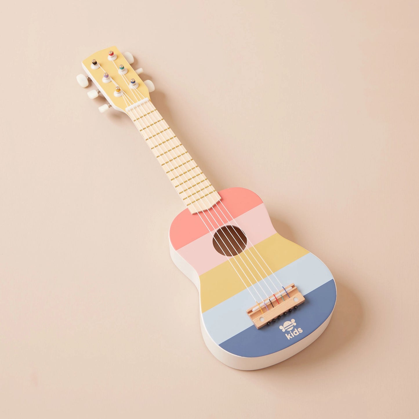 Just Bee Kids Stripe Wooden Guitar Toy