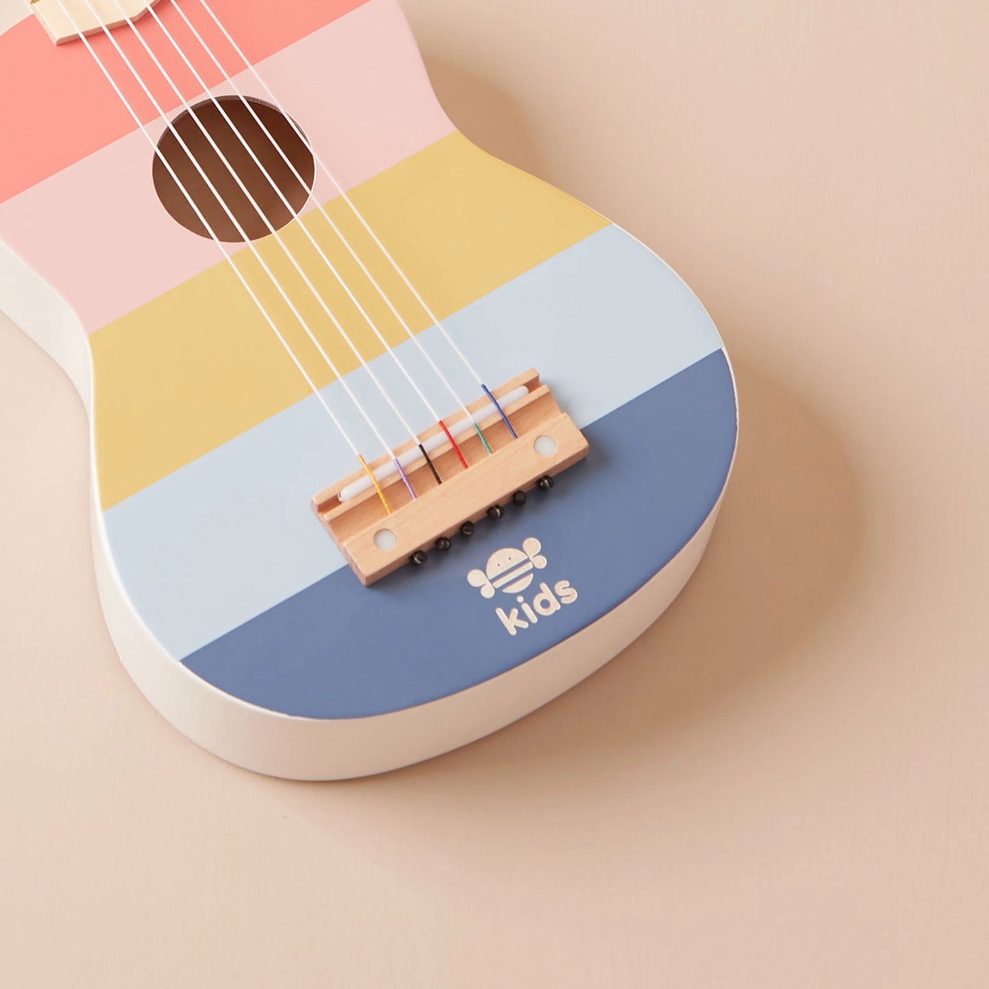 Just Bee Kids Stripe Wooden Guitar Toy