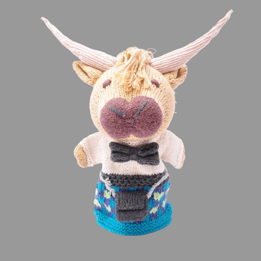 Highland Cow Hand Puppet