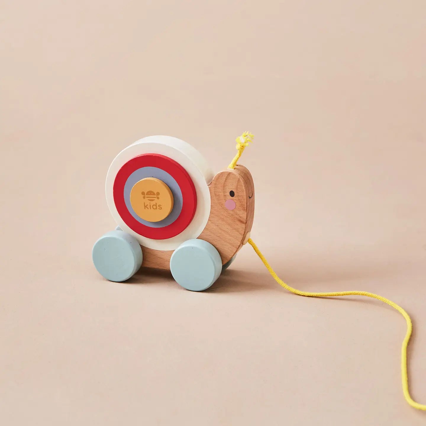 Just Bee Kids Wooden Pull Along Snail Toy